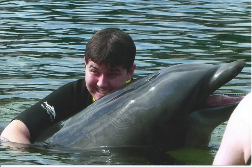 Tyler Dolphin Hug